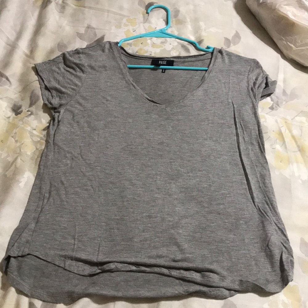 Paige Denim Grey V-Neck
